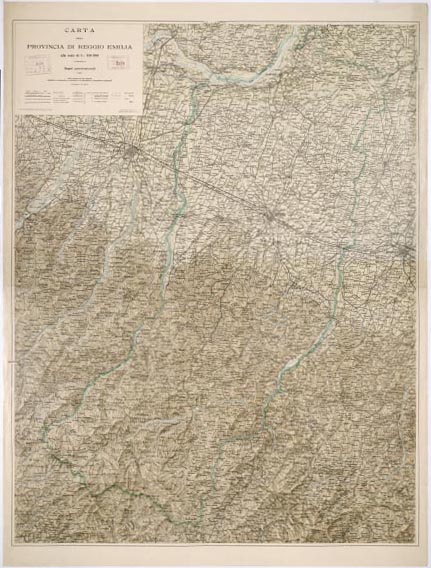 Topographical maps - carta topografica Reggio Emilia